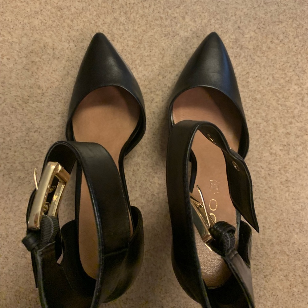 Aldo black ankle wrap NWB